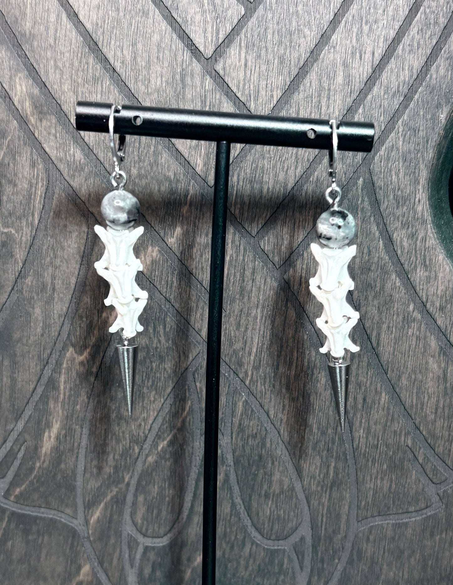 Black Moon Rattler Earrings