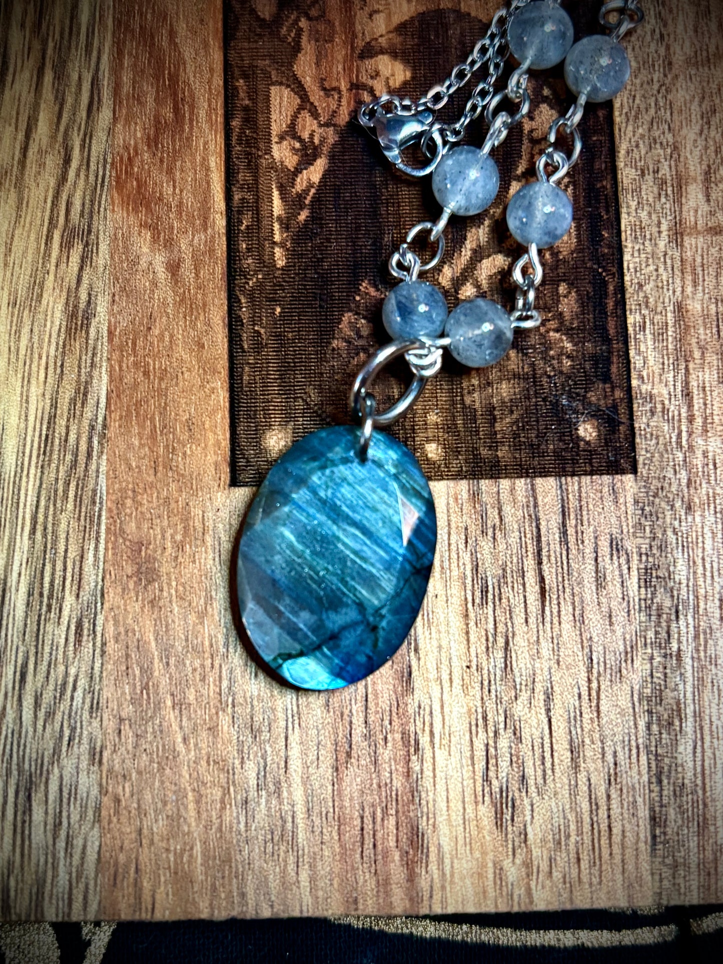 Evil Eye Labradorite Necklace