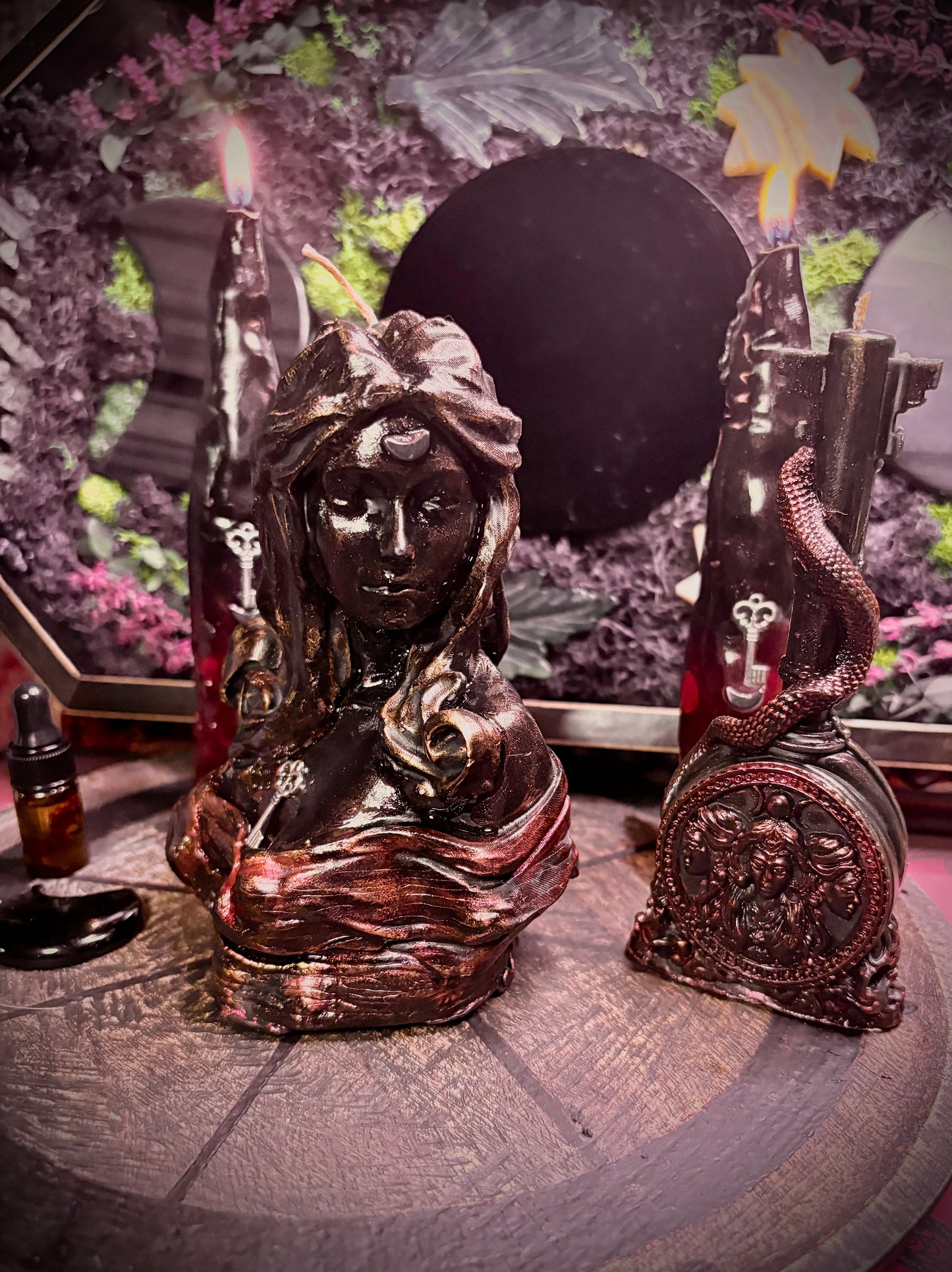 Hekate Devotional Candle Bundle Keeper of Keys Set
