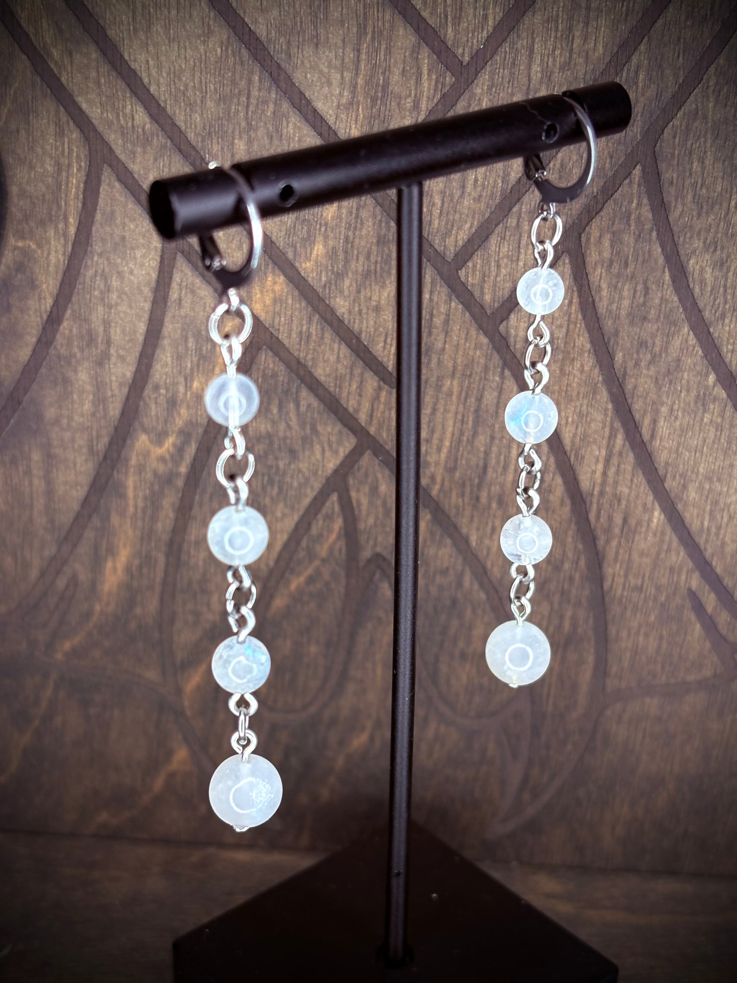 Moonlit Veil Dangle Earrings