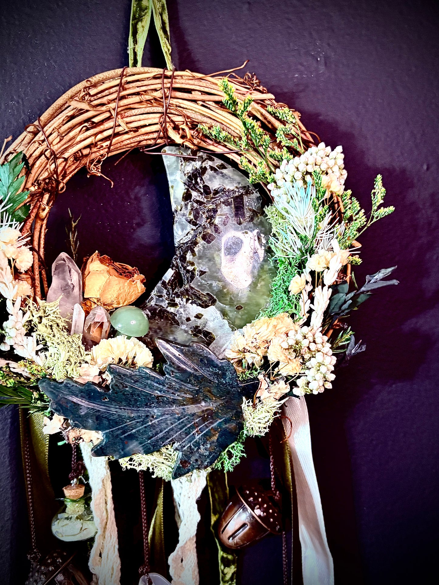 Green Hollow Witch Bell Wreath