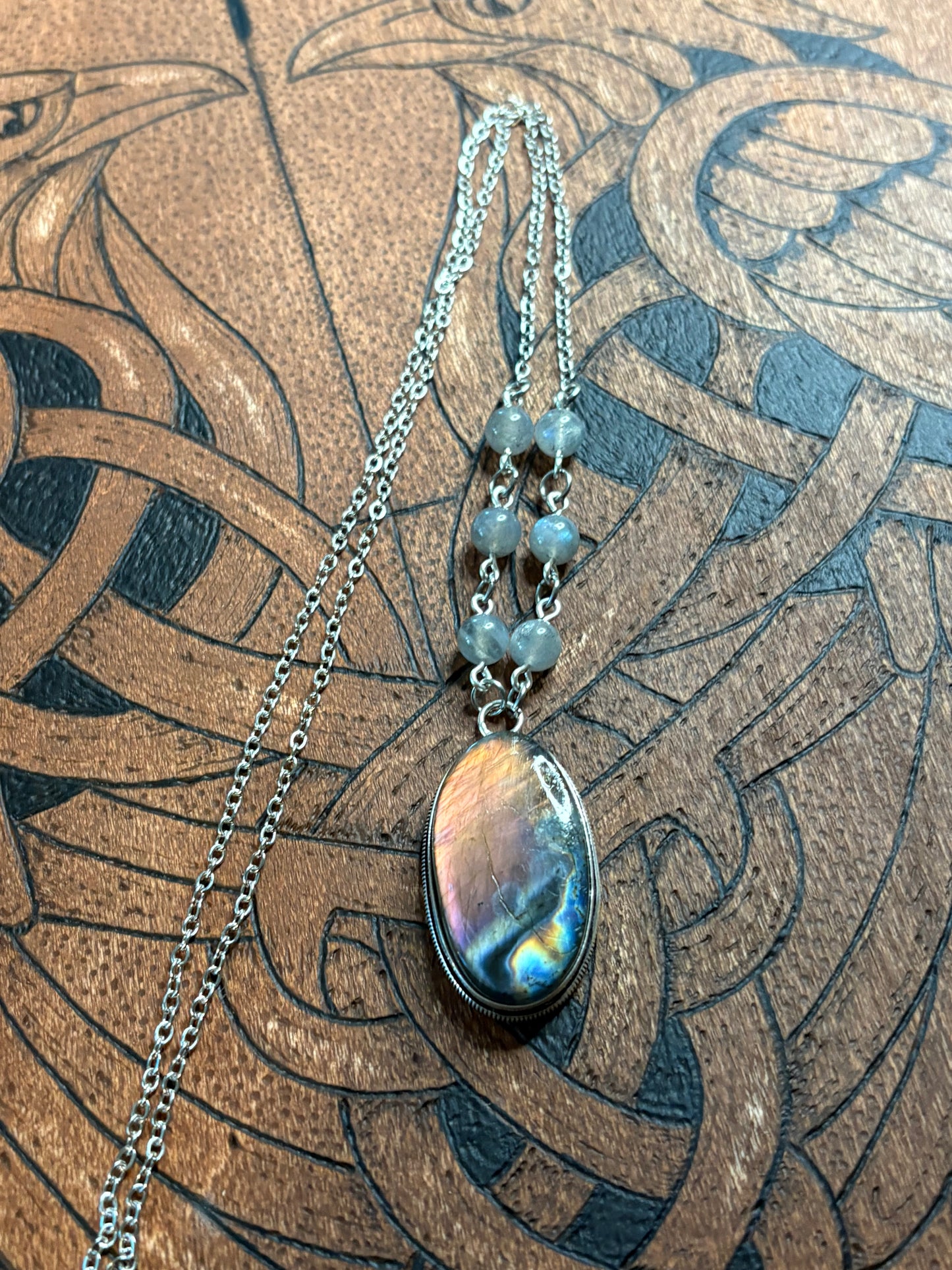 Labradorite oval Necklace