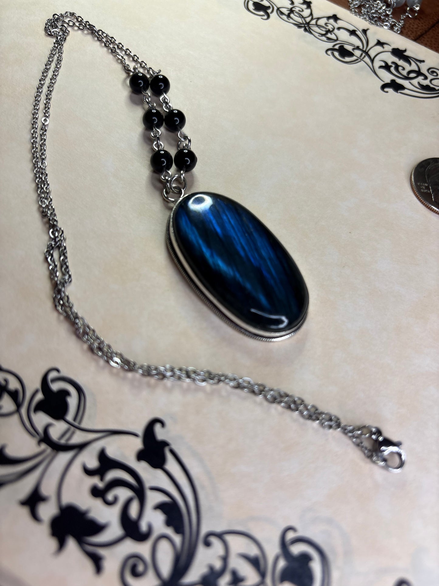 Blue Labradorite Necklace