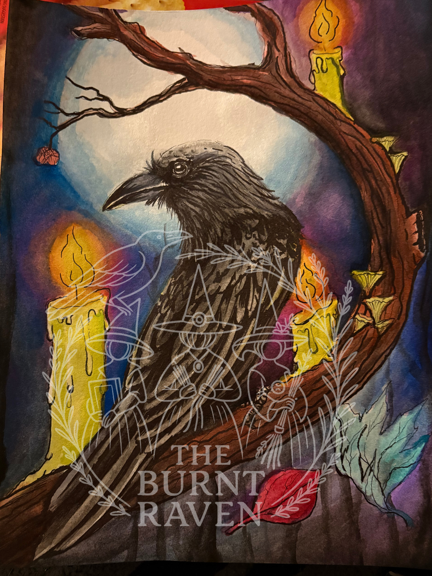 “Raven’s Moon” – 8.5" x 11" Matte Art Print (Pre-Order)