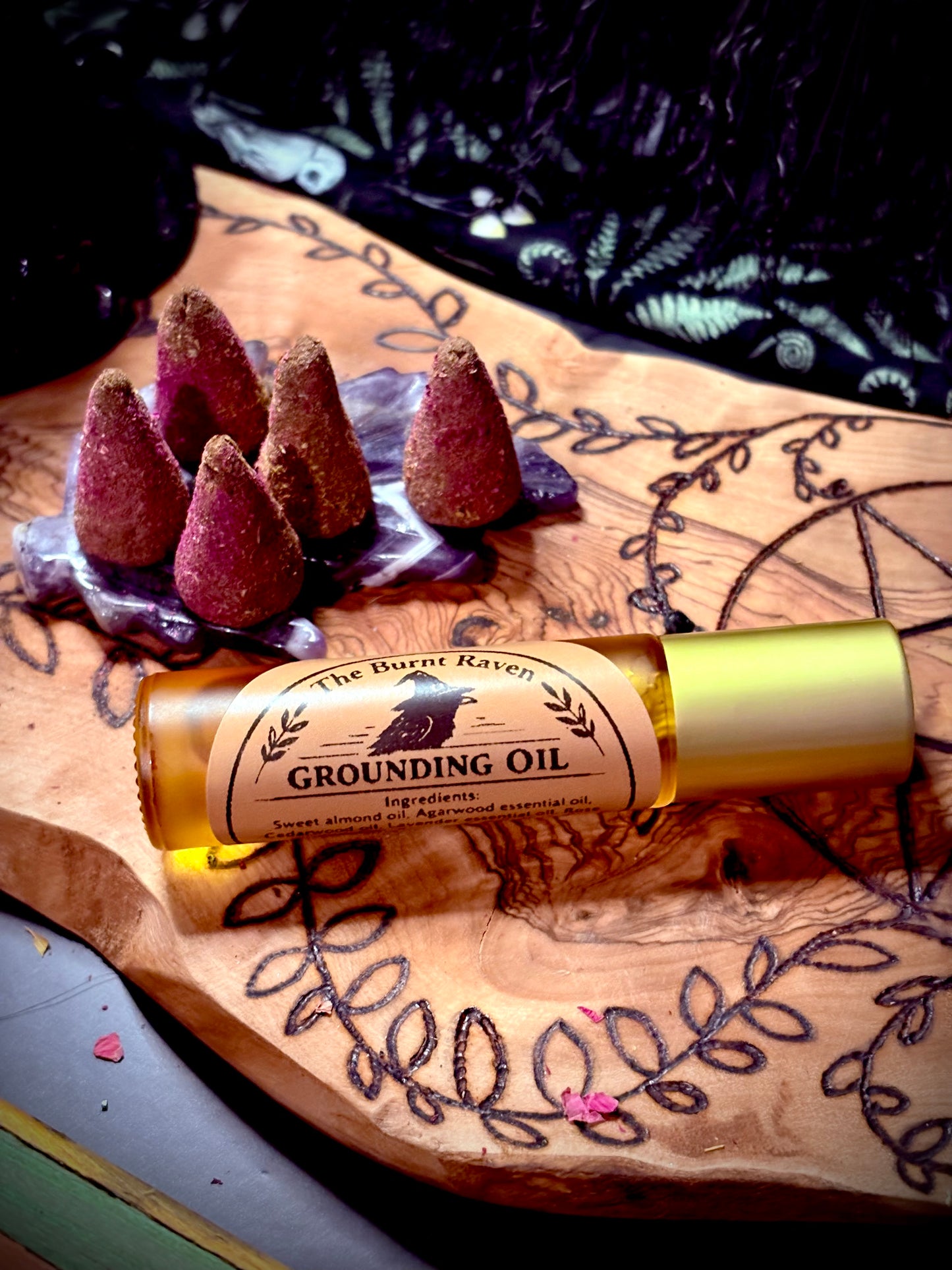 The Burnt Raven Grounding Oil | 10 ml Roller
