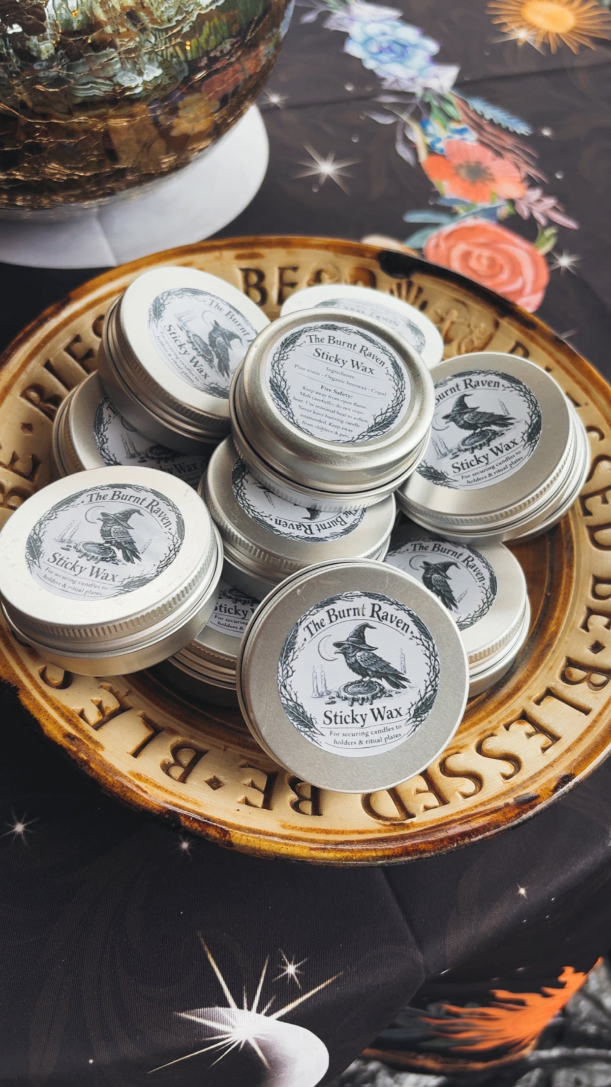 The Burnt Raven Sticky Wax — Candle Anchoring Wax (Natural, Chemical-Free)