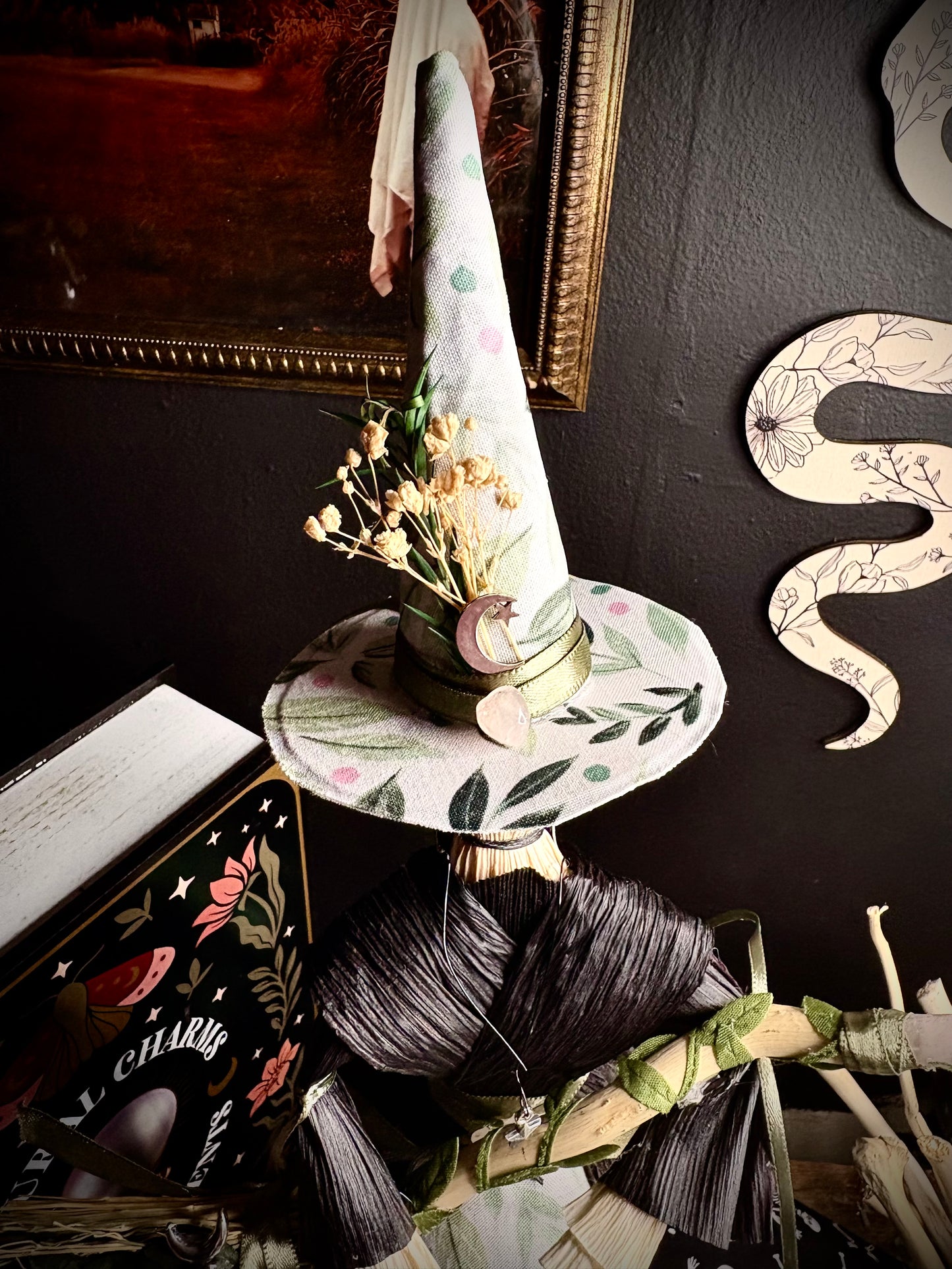 Kitchen Witch Corn Husk Doll – “Sage”