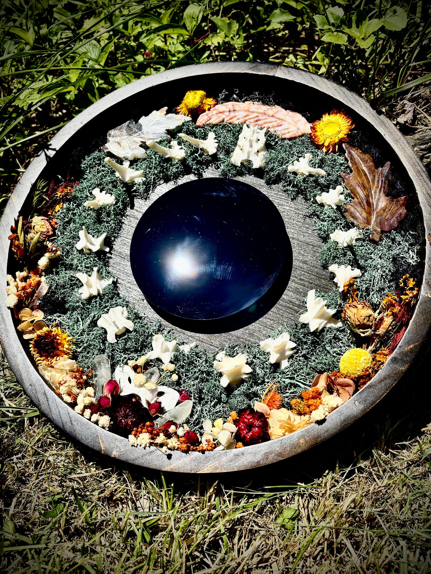 Autumn Fox Veil Scrying Mirror