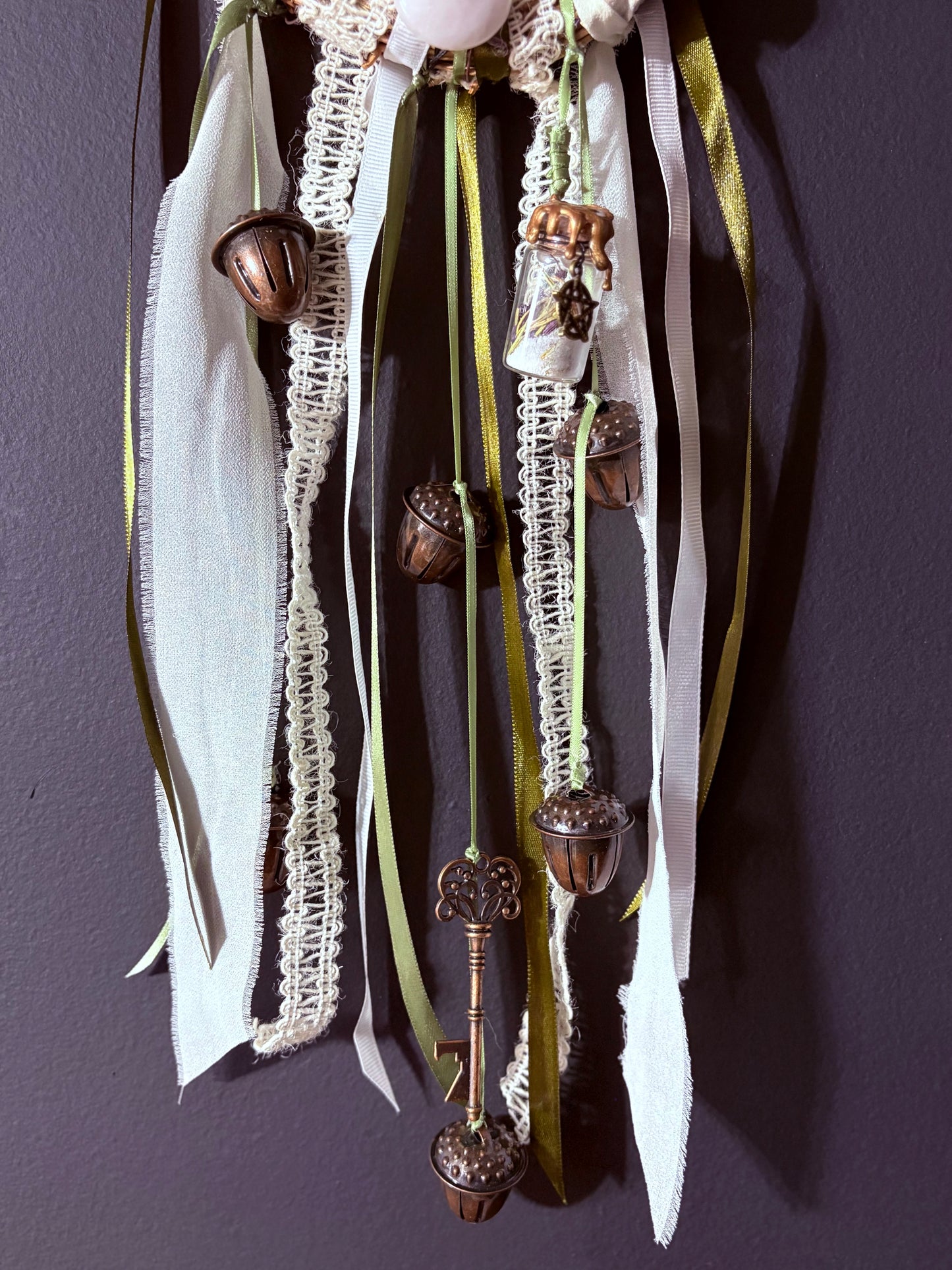 Lavender & Broomcorn Witch Bell Wreath