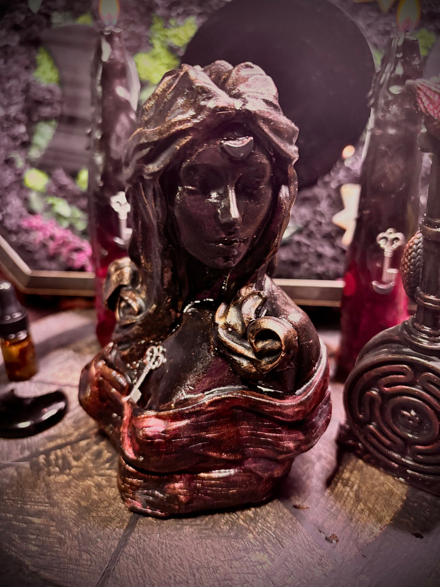 Hekate Devotional Altar Candle