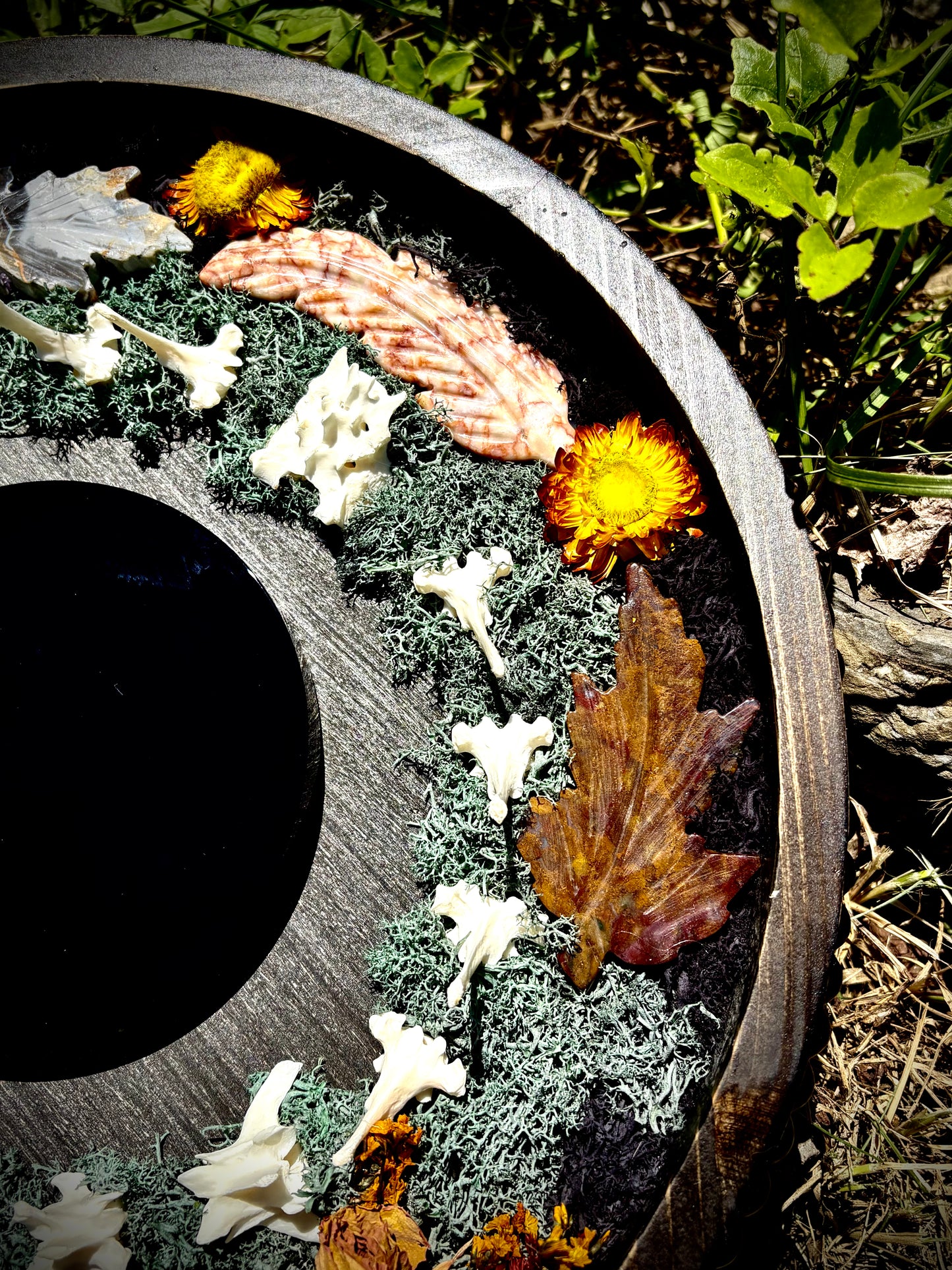 Autumn Fox Veil Scrying Mirror