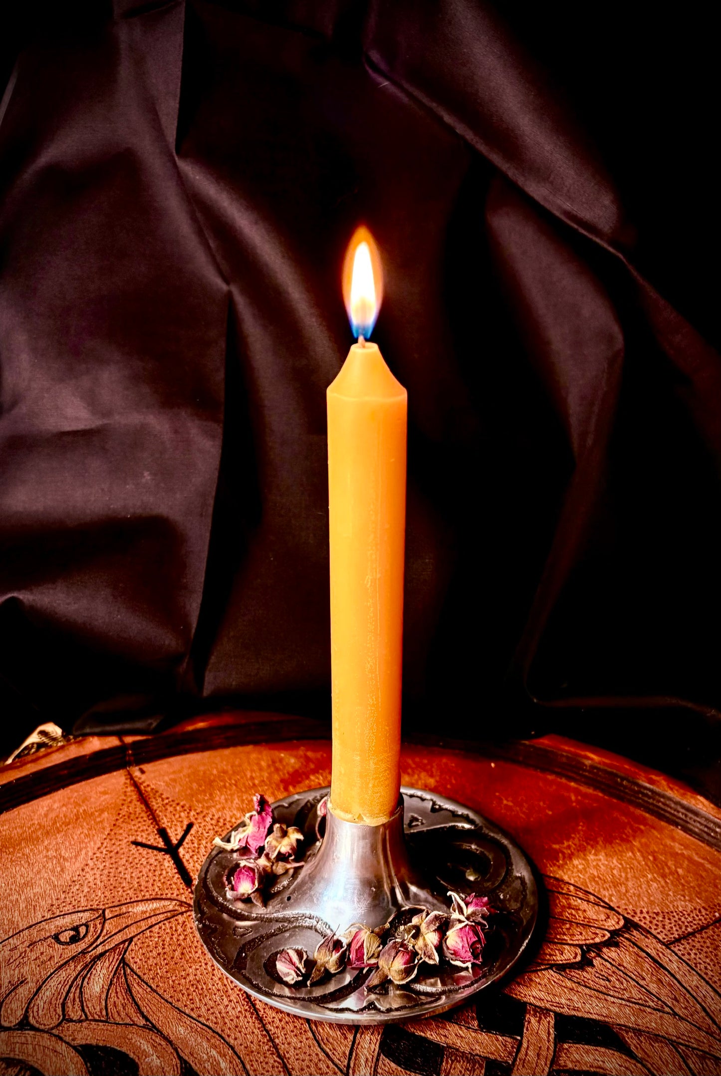 5” Beeswax Taper Candle Set- natural