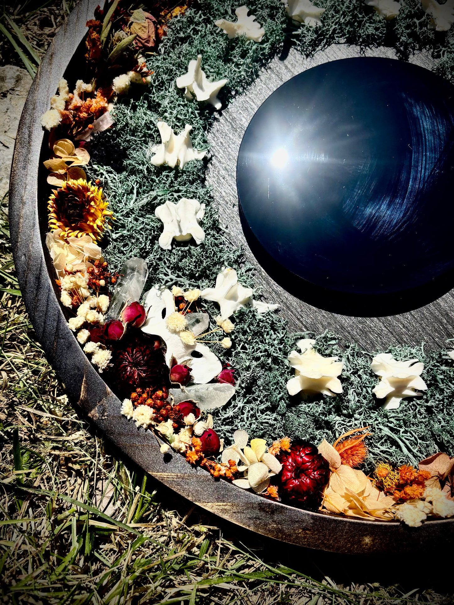Autumn Fox Veil Scrying Mirror