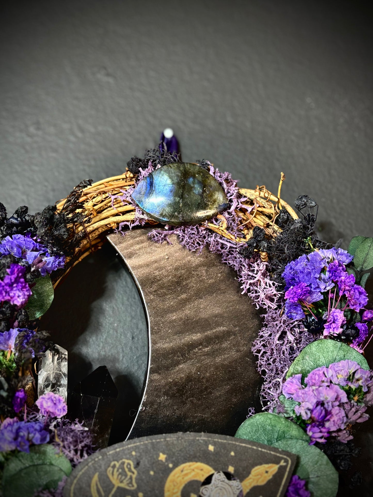 Serpent Veil Witch Bell Wreath