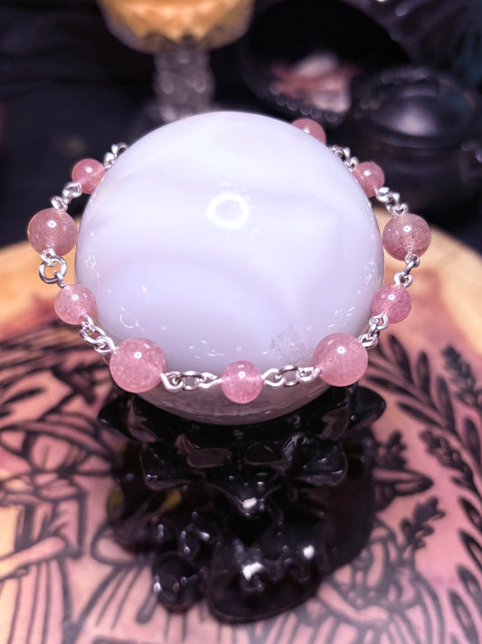 Strawberry Quartz Bracelet