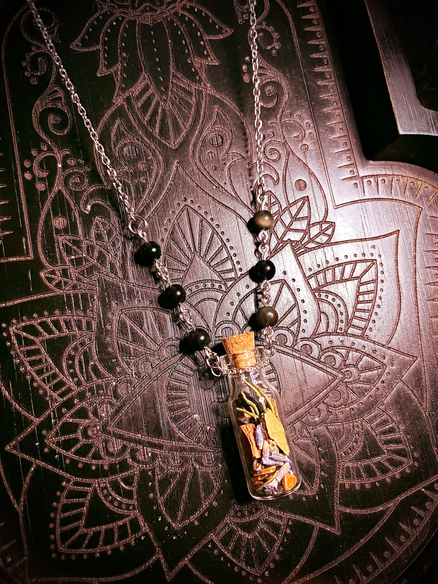 Protection Spell Bottle Necklace (20”) — Limited (Only 3 Available)