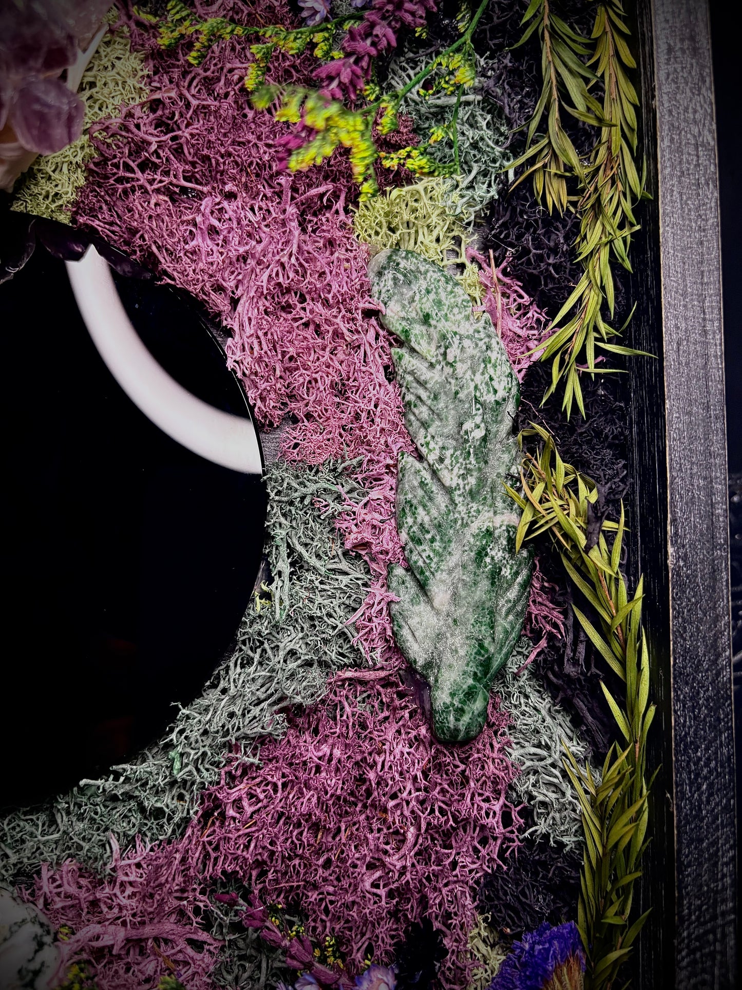 The Lavender Familiar Scrying Mirror