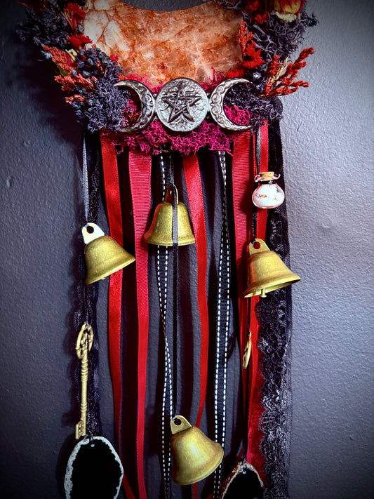 Crimson Veil Witch Bells