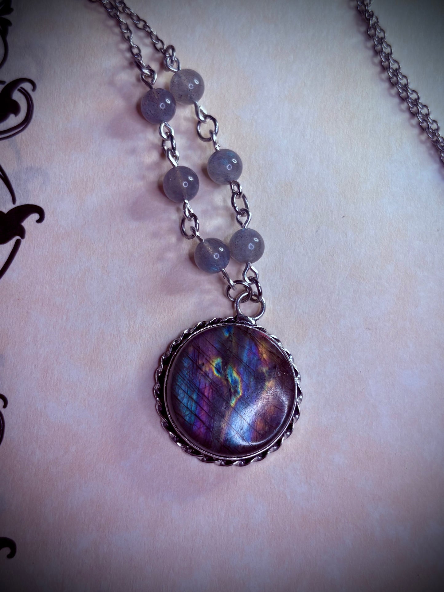 Round Labradorite Necklace