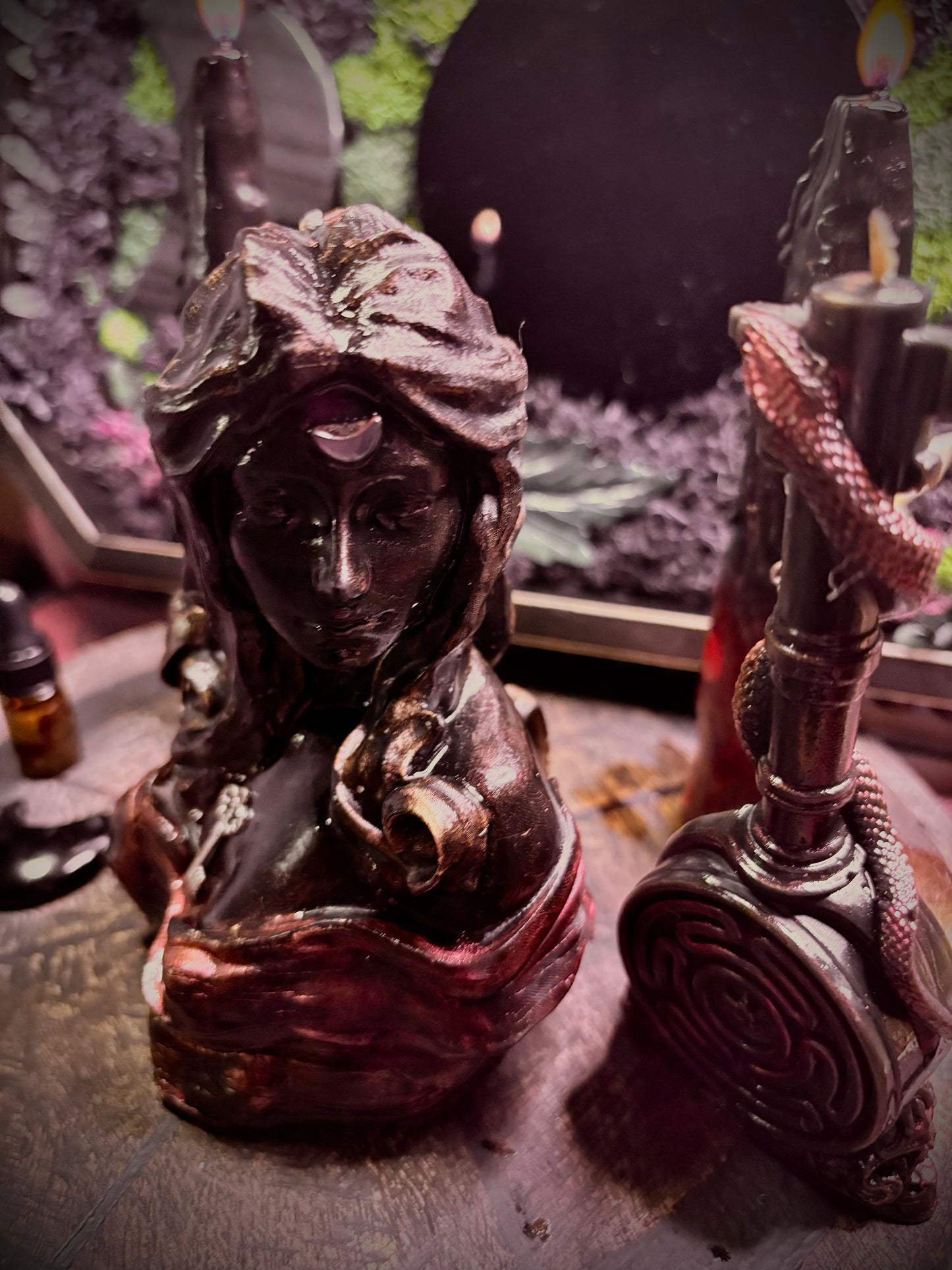 Hekate Devotional Altar Candle