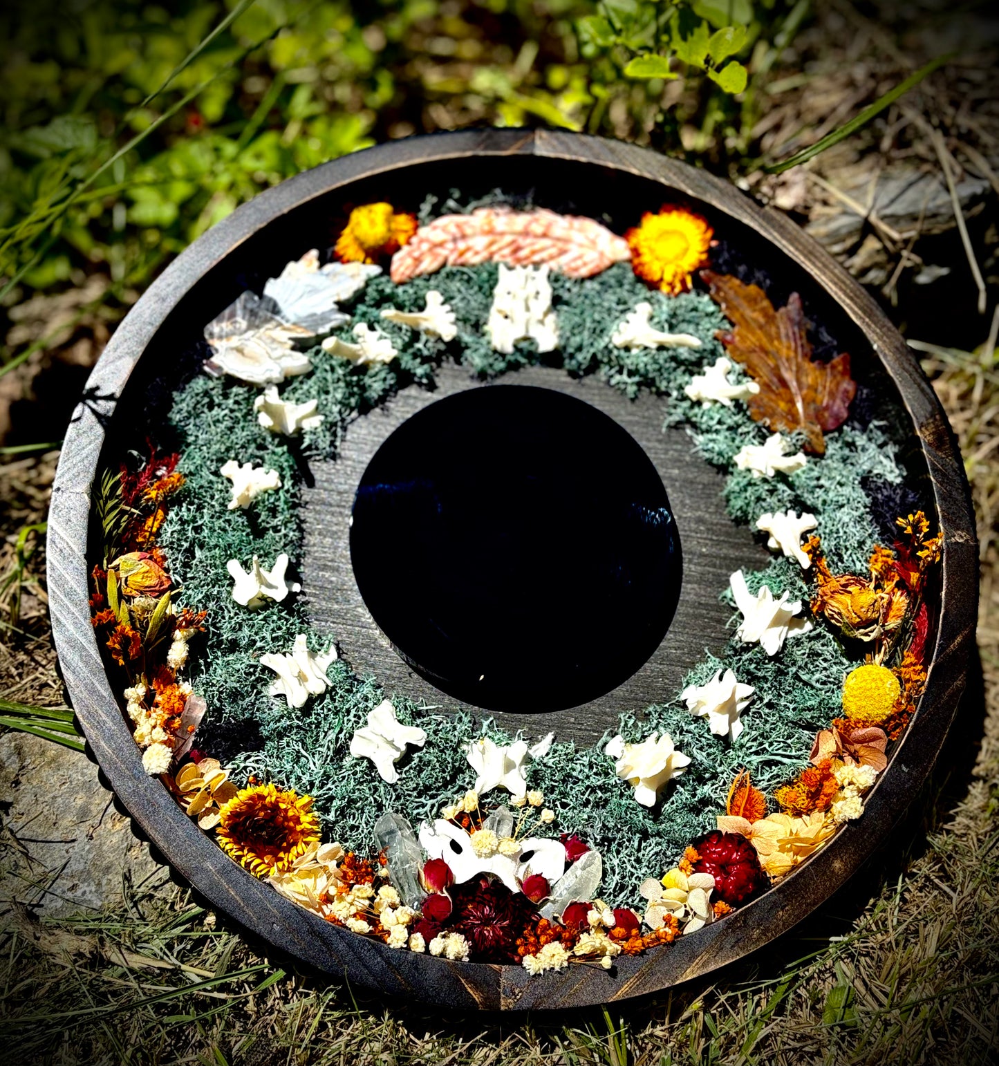 Autumn Fox Veil Scrying Mirror