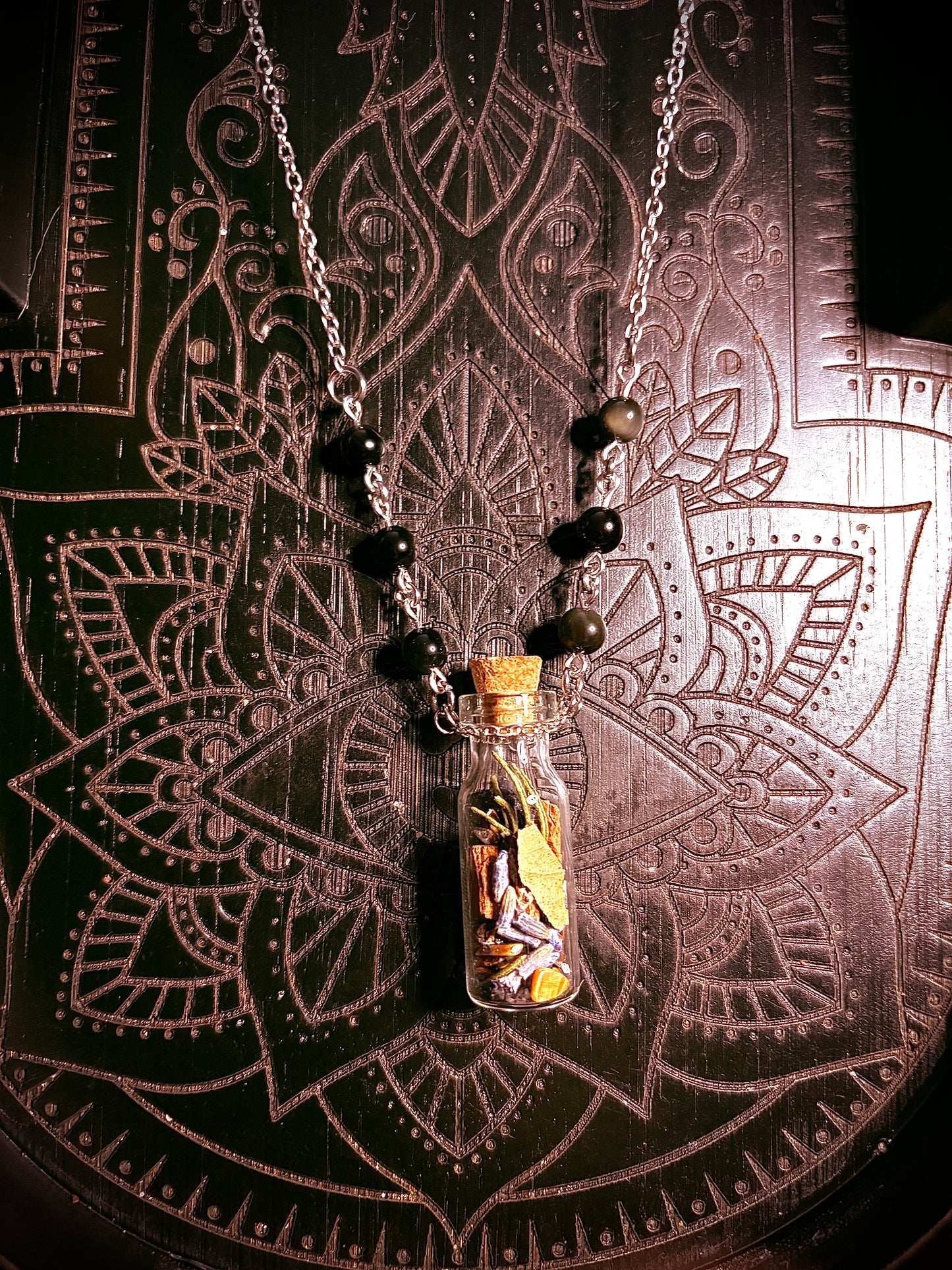 Protection Spell Bottle Necklace (20”) — Limited (Only 3 Available)