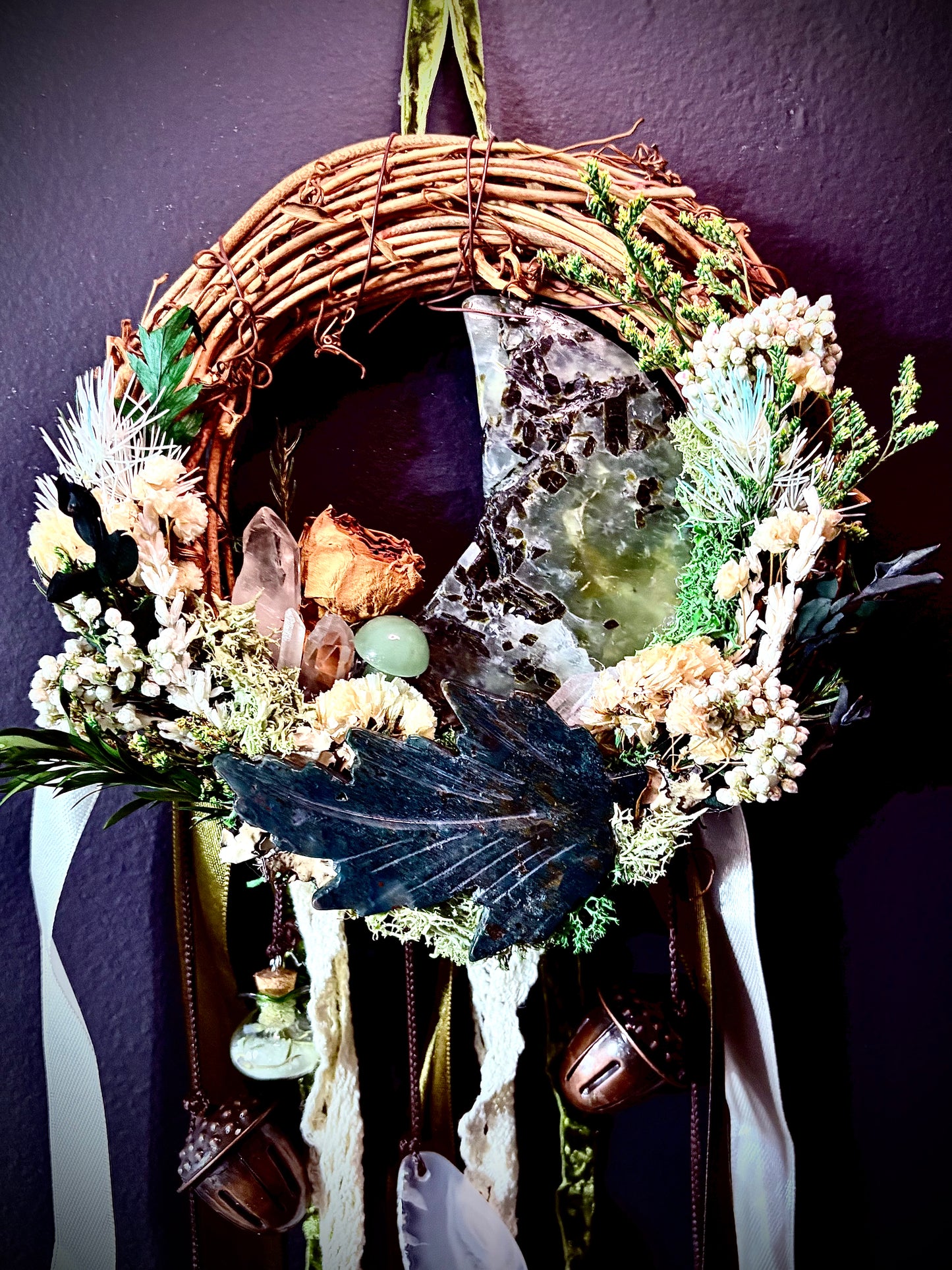 Green Hollow Witch Bell Wreath