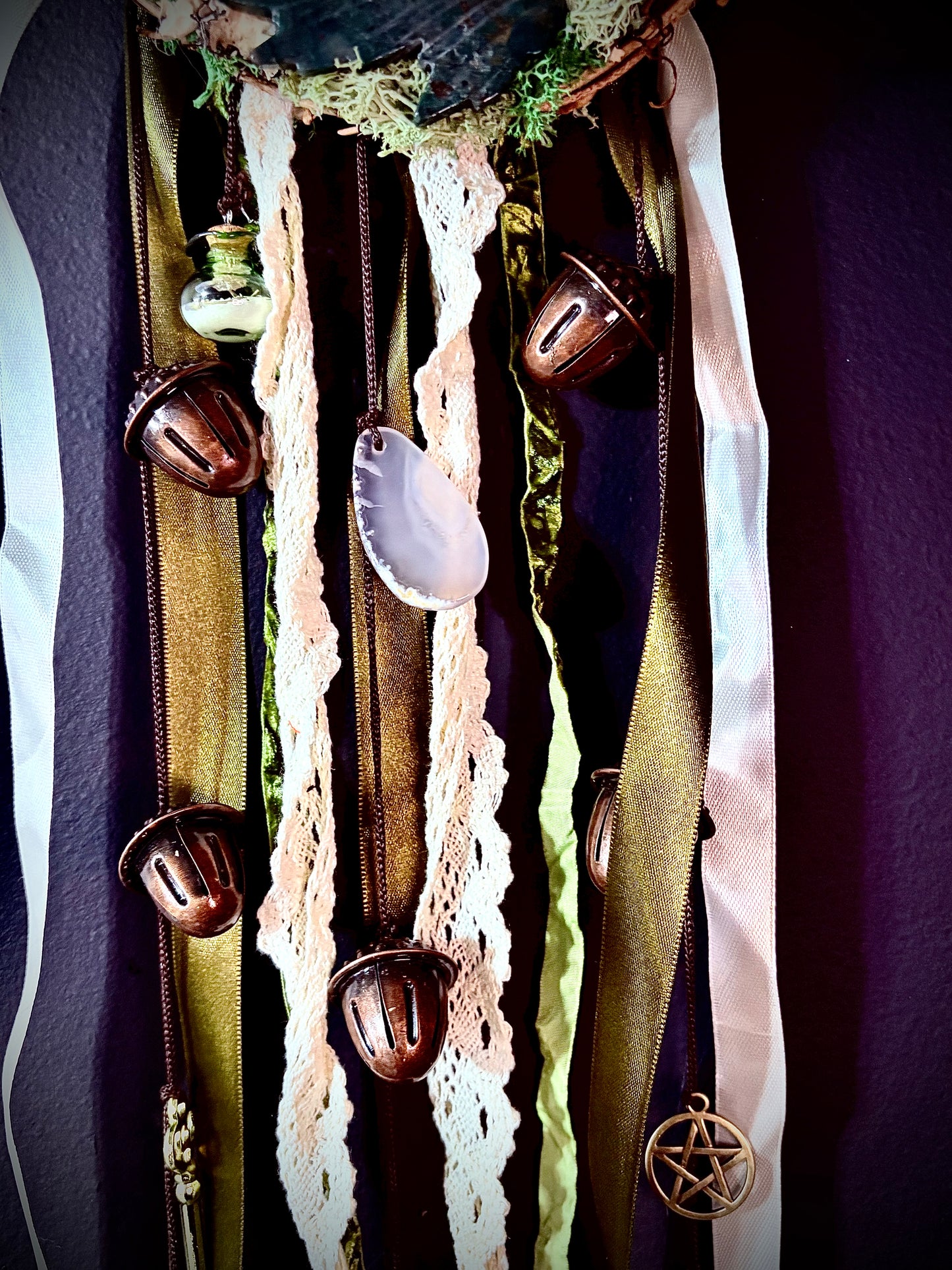 Green Hollow Witch Bell Wreath