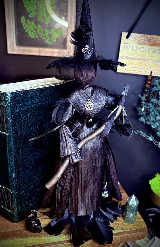 The Morrígan Witch — 16” Altar Guardian