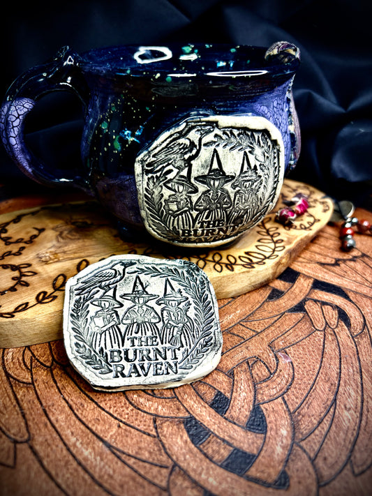 The Burnt Raven Handmade Pottery Mug Made by Lorna Vincent of Laurel Highlands Pottery