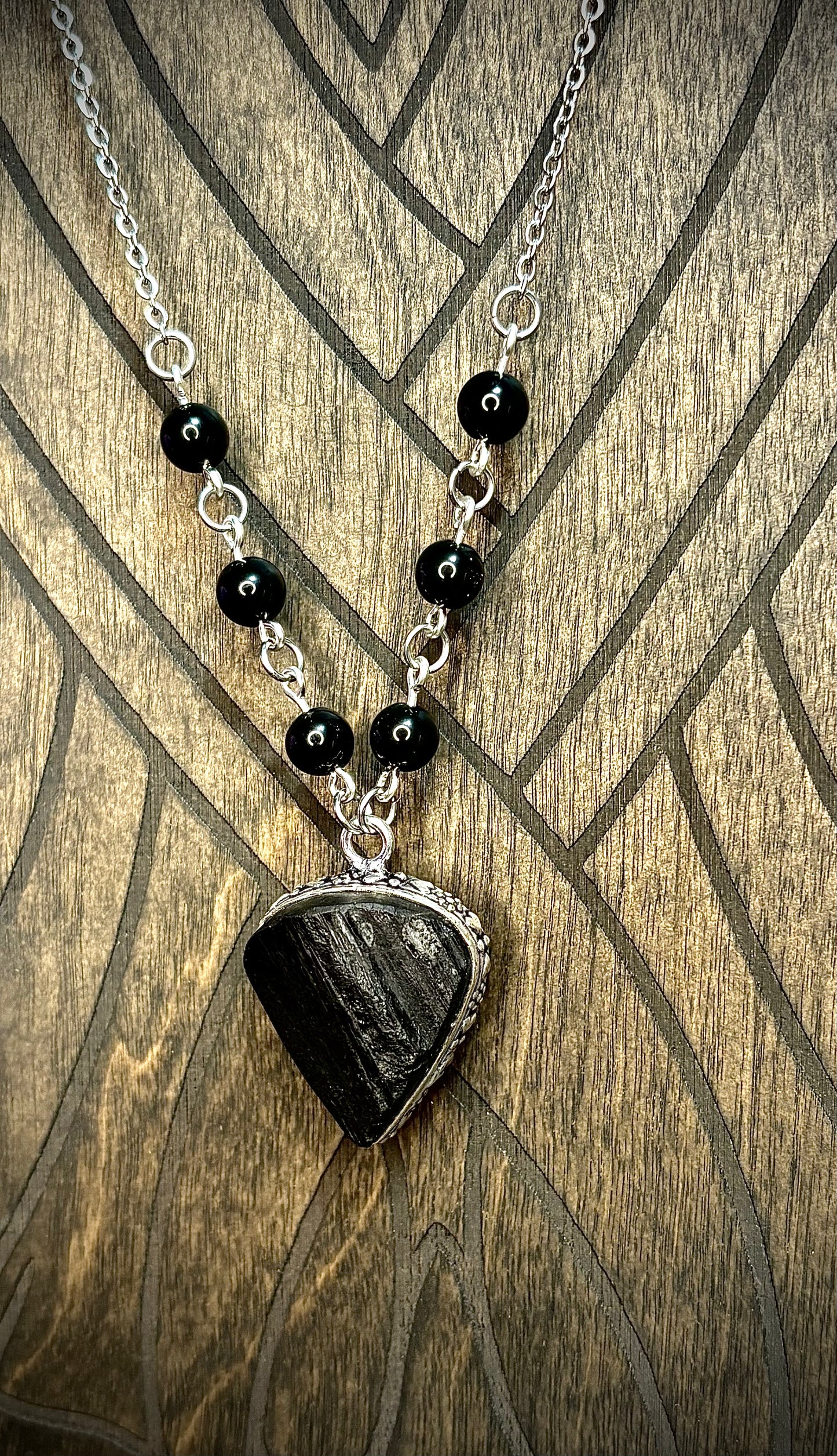 Raw Tourmaline Necklace