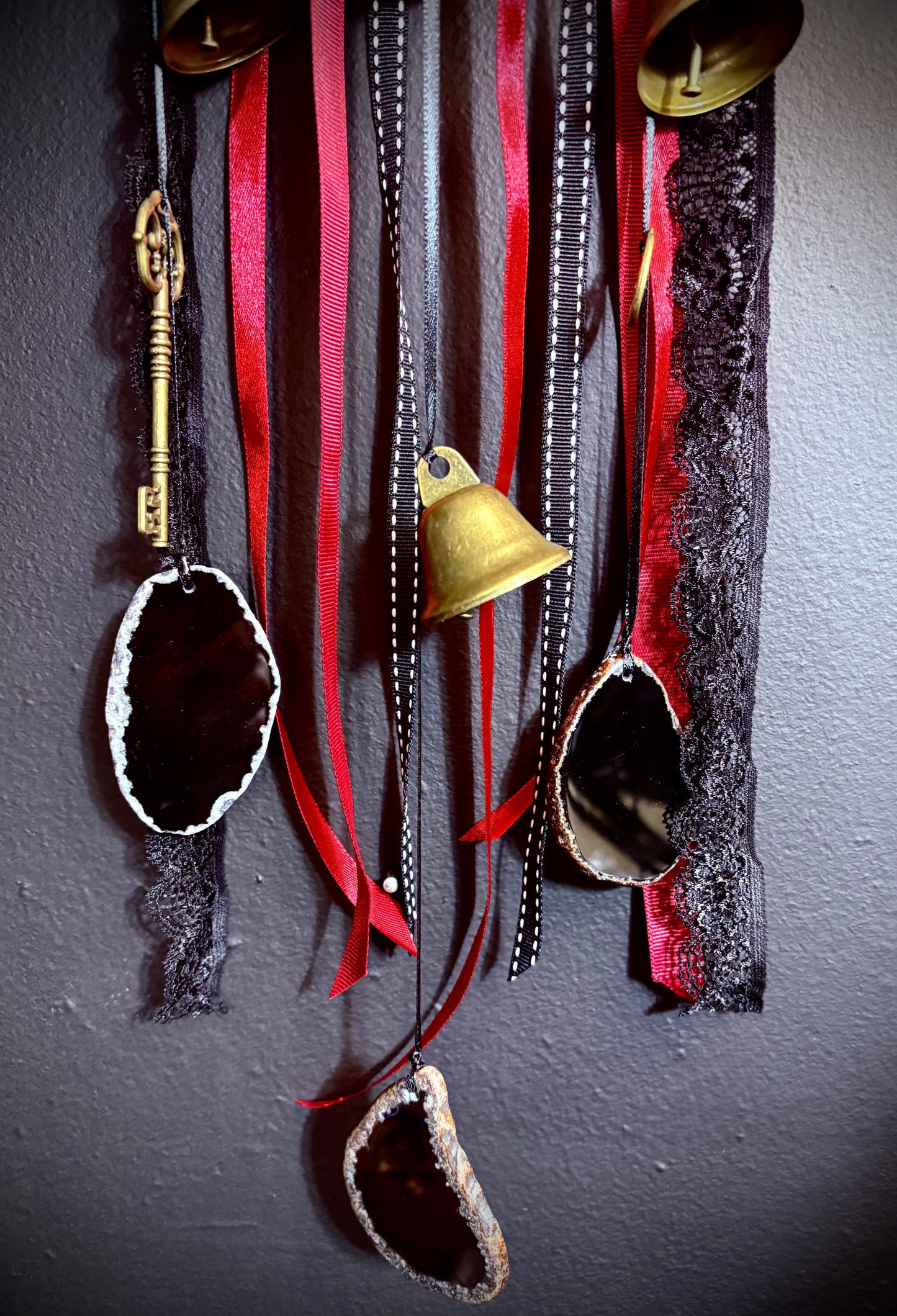 Crimson Veil Witch Bells