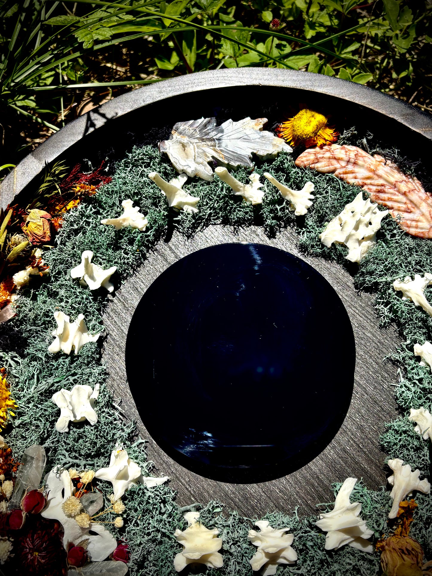 Autumn Fox Veil Scrying Mirror
