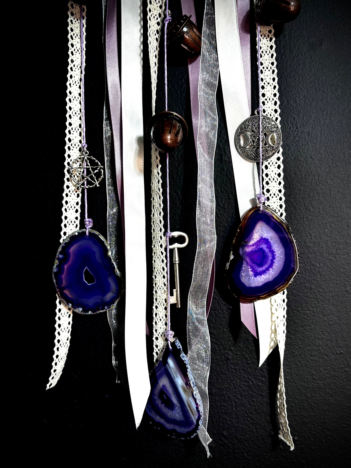Amethyst Moon Grove Witch Bell Wreath