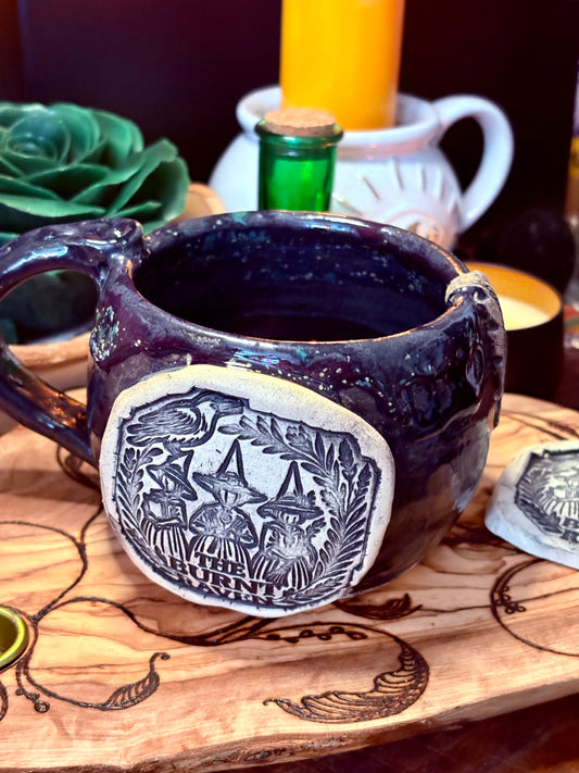 The Burnt Raven Handmade Pottery Mug
Made by Lorna Vincent of Laurel Highlands Pottery