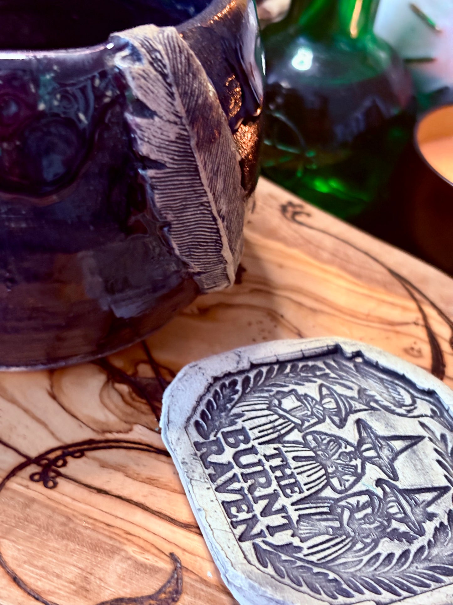 The Burnt Raven Handmade Pottery Mug
Made by Lorna Vincent of Laurel Highlands Pottery