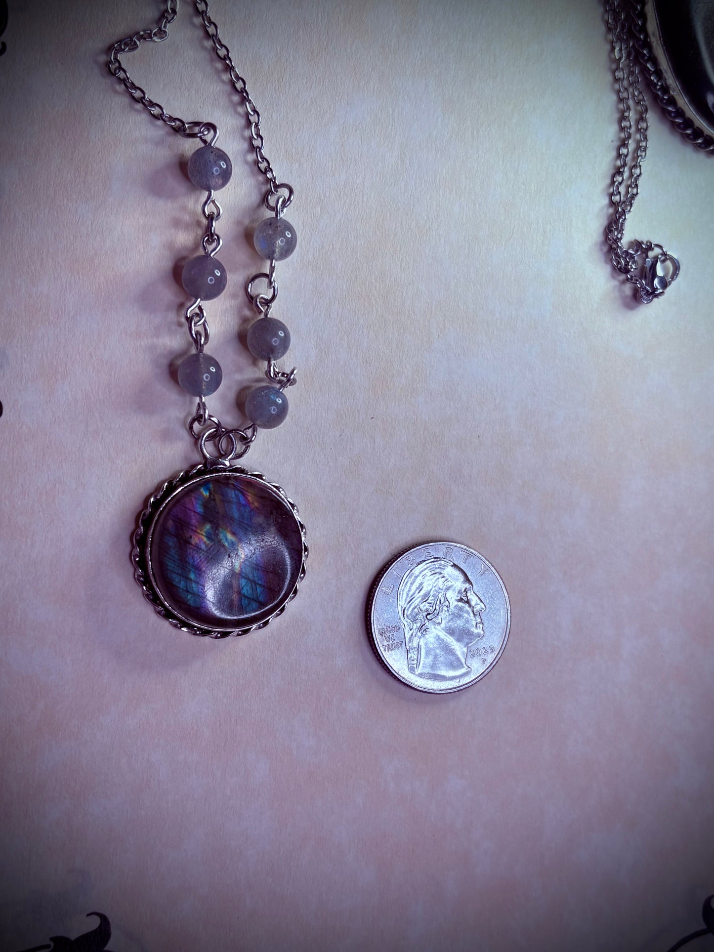 Round Labradorite Necklace