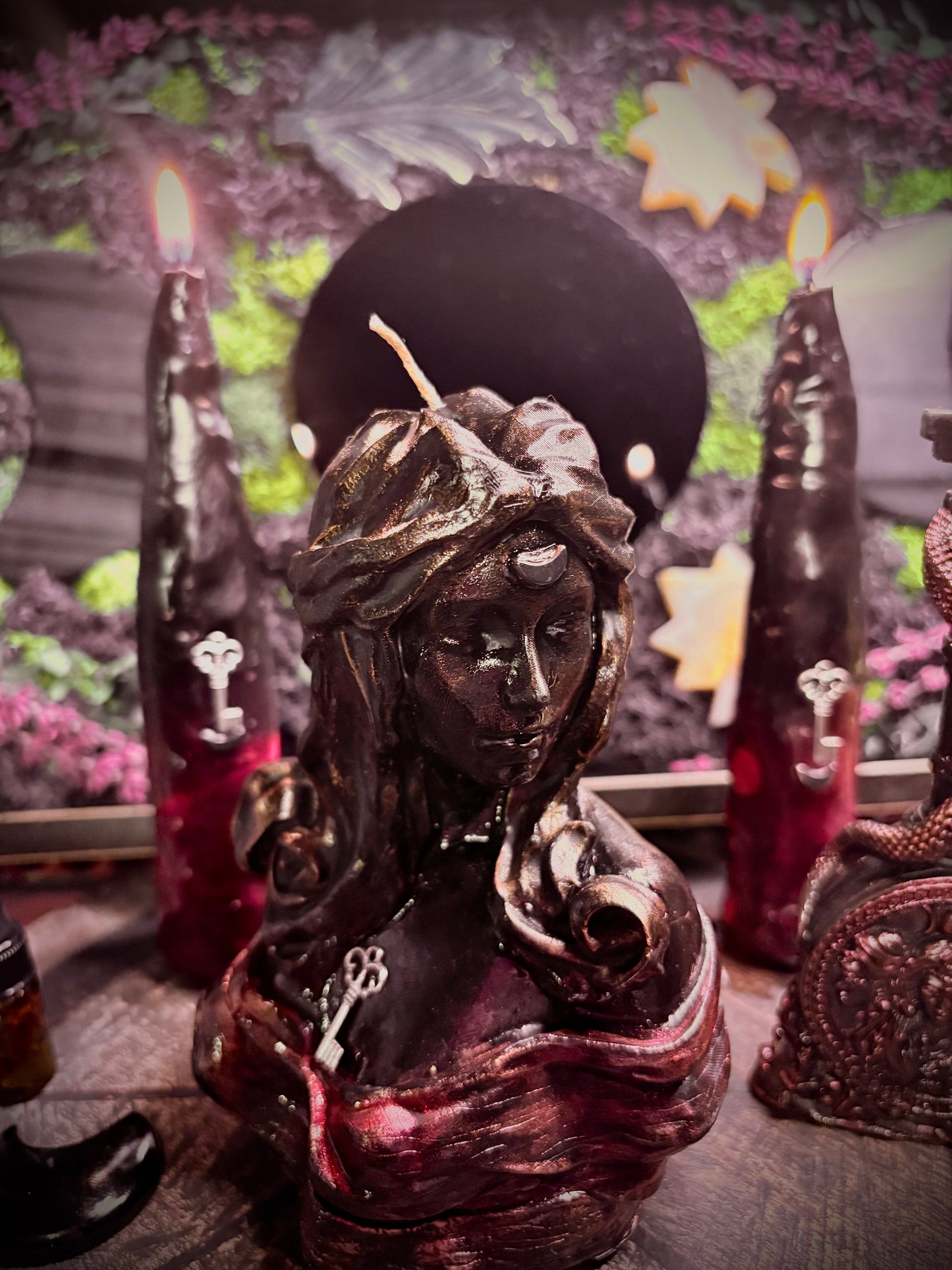 Hekate Devotional Altar Candle