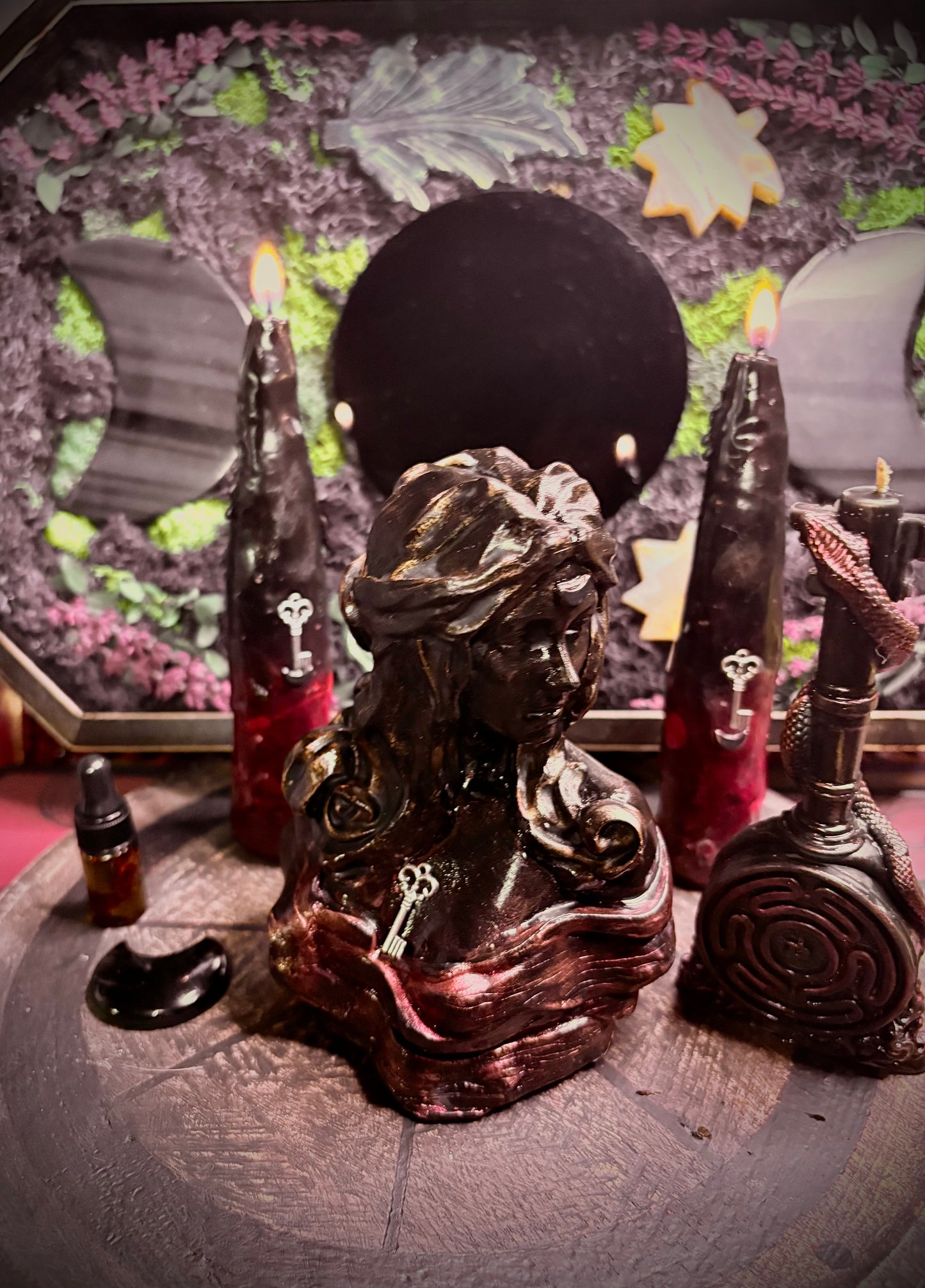 Hekate Devotional Candle Bundle Keeper of Keys Set