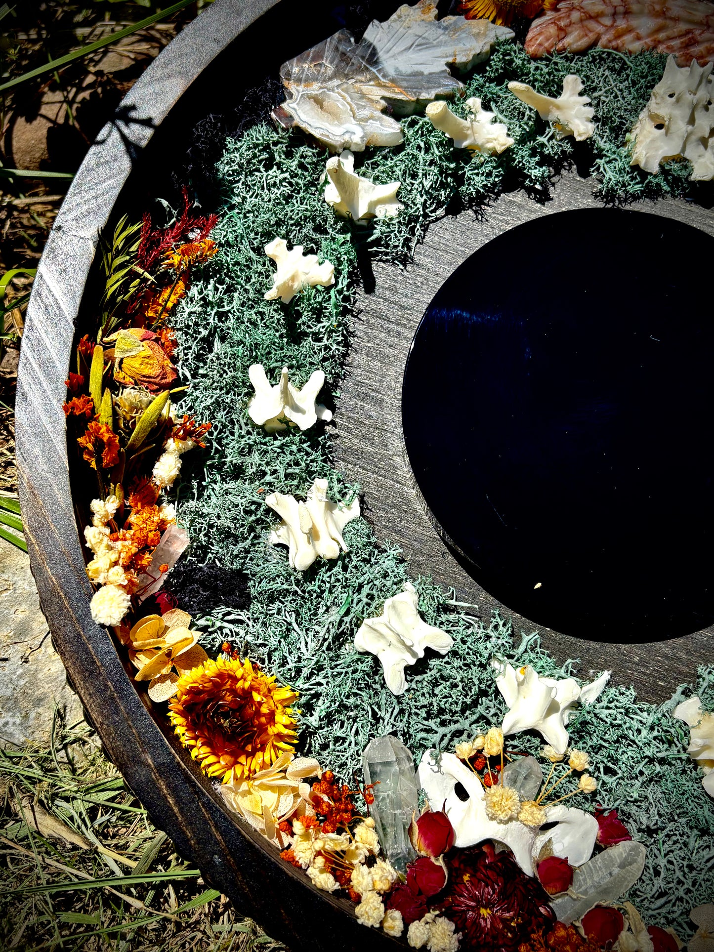 Autumn Fox Veil Scrying Mirror