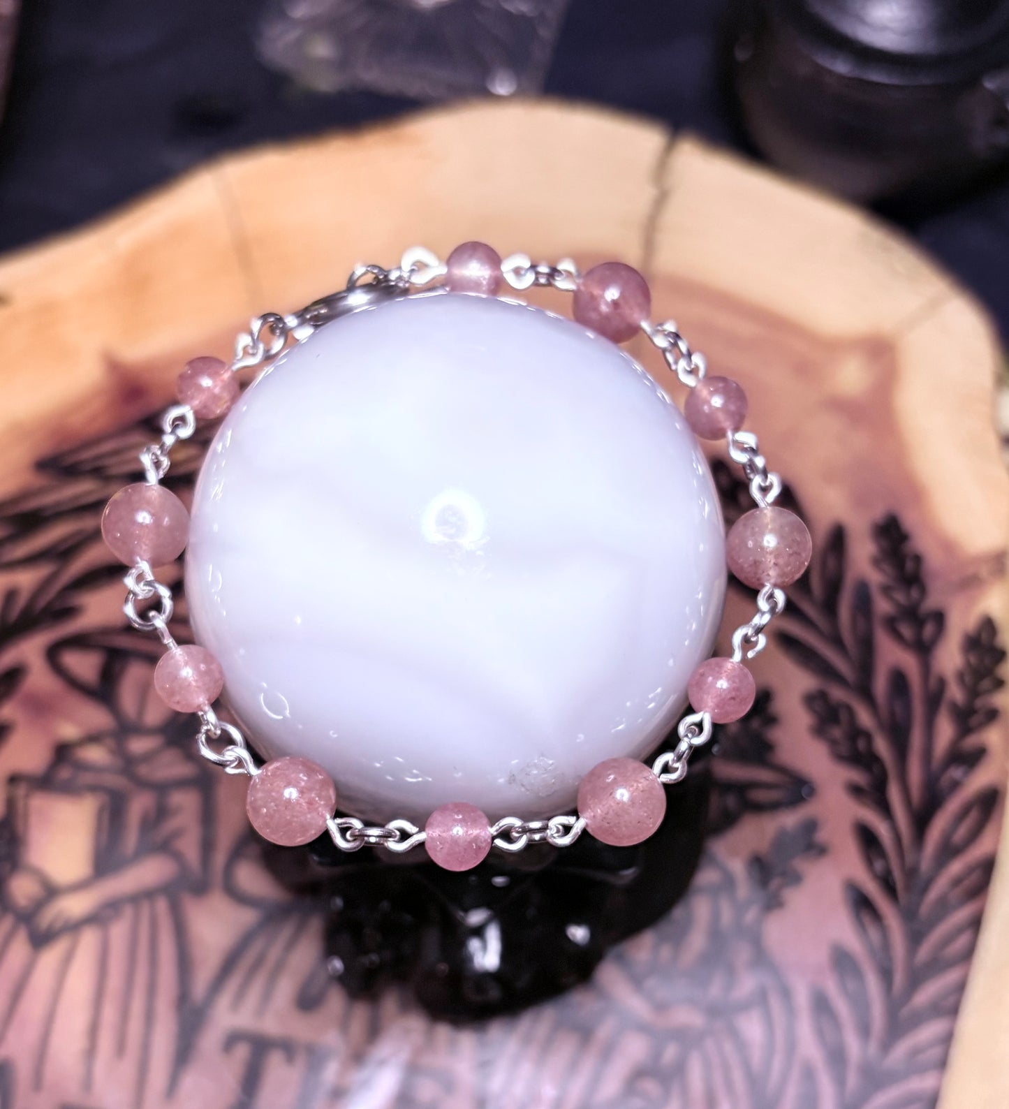 Strawberry Quartz Bracelet