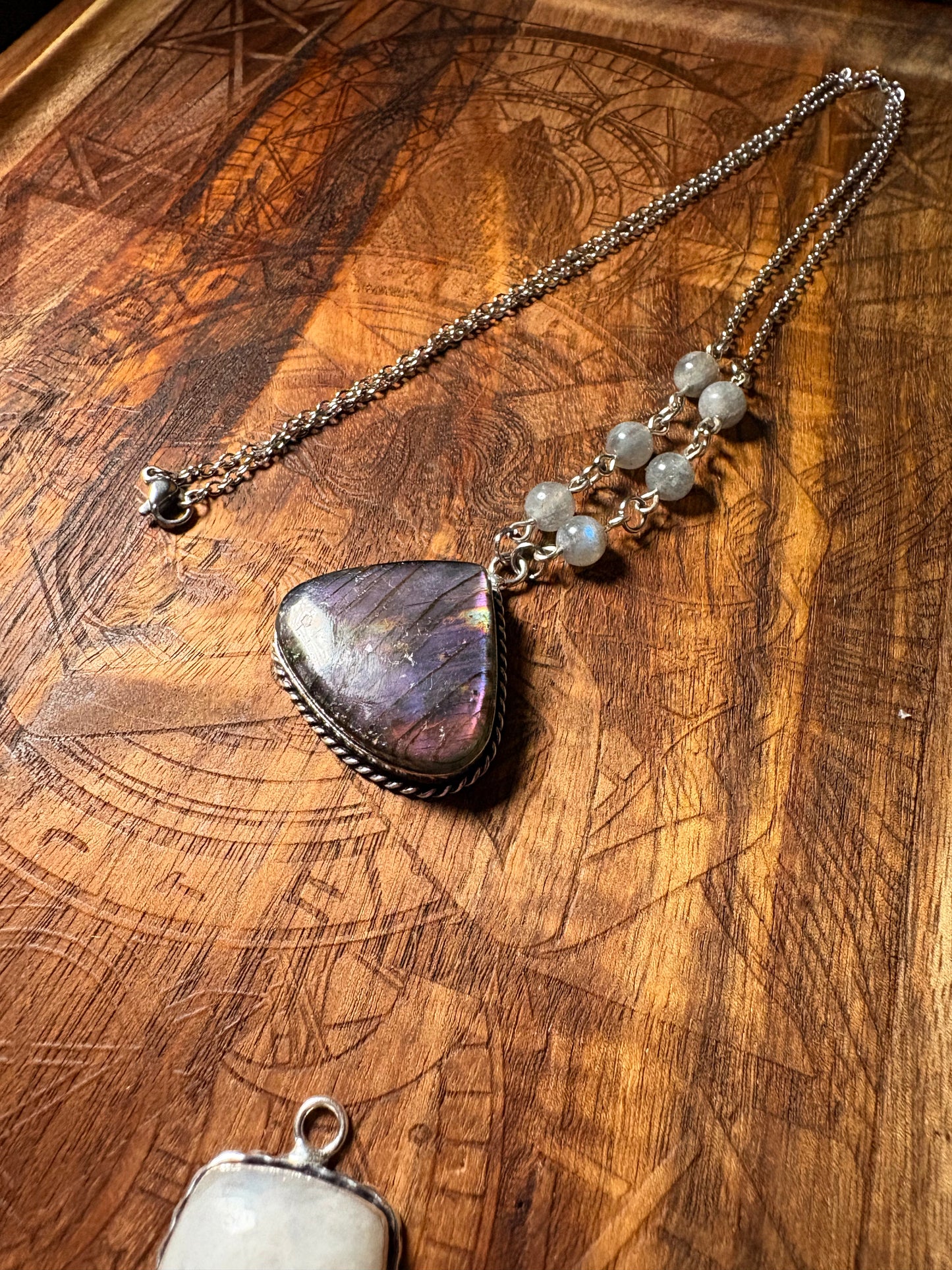 Violet Flame Labradorite Necklace