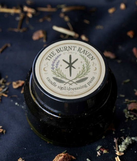 The Burnt Ravens candle sigil and dressing paste