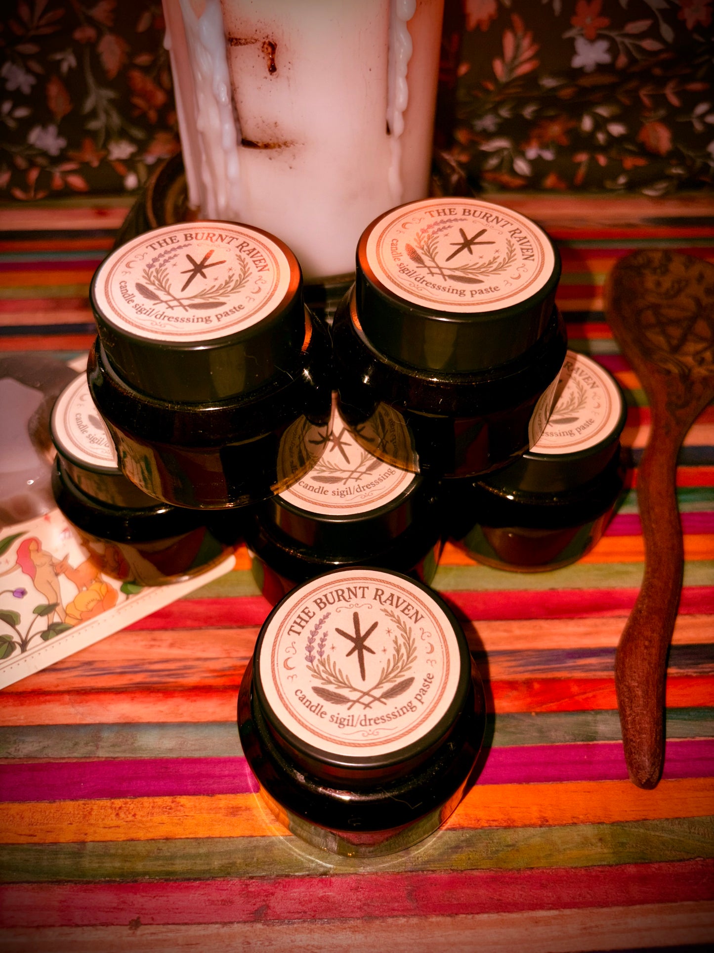 The Burnt Ravens candle sigil and dressing paste