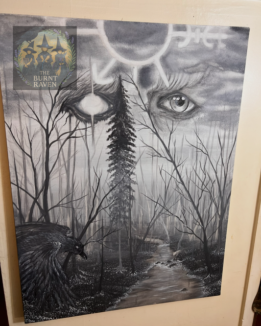 The All-Father’s Gaze — Original Gouache Painting 36”x48”